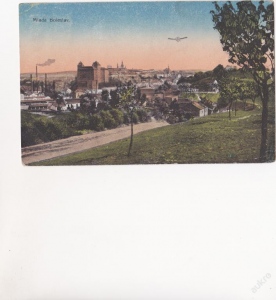 Mladá Boleslav pohled na město z dálky, letadlo, (245414)